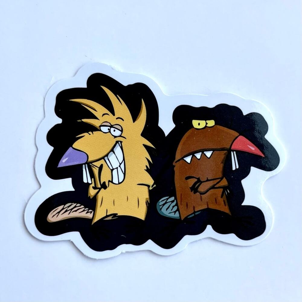 5/$10  90’s Vintage Cartoons Waterproof New Vinyl Sticker The Angry Beaver